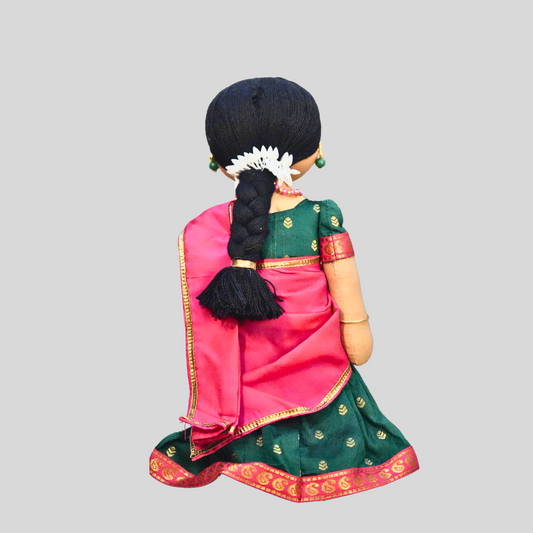 RADHA (Half Saree) - Traditional Southern Handmade Fabric Doll