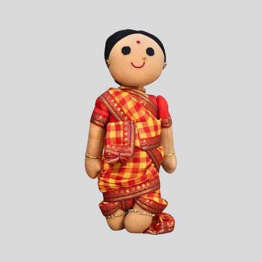 AMBUJAM MAAMI (Madisar) - Traditional Tamil Brahmin Handmade Fabric Doll