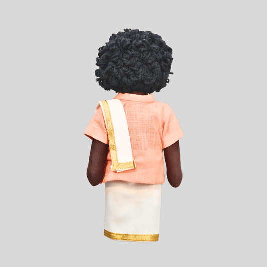 MUTHU (Veshti Sattai) - Traditional South Indian Handmade Fabric Doll
