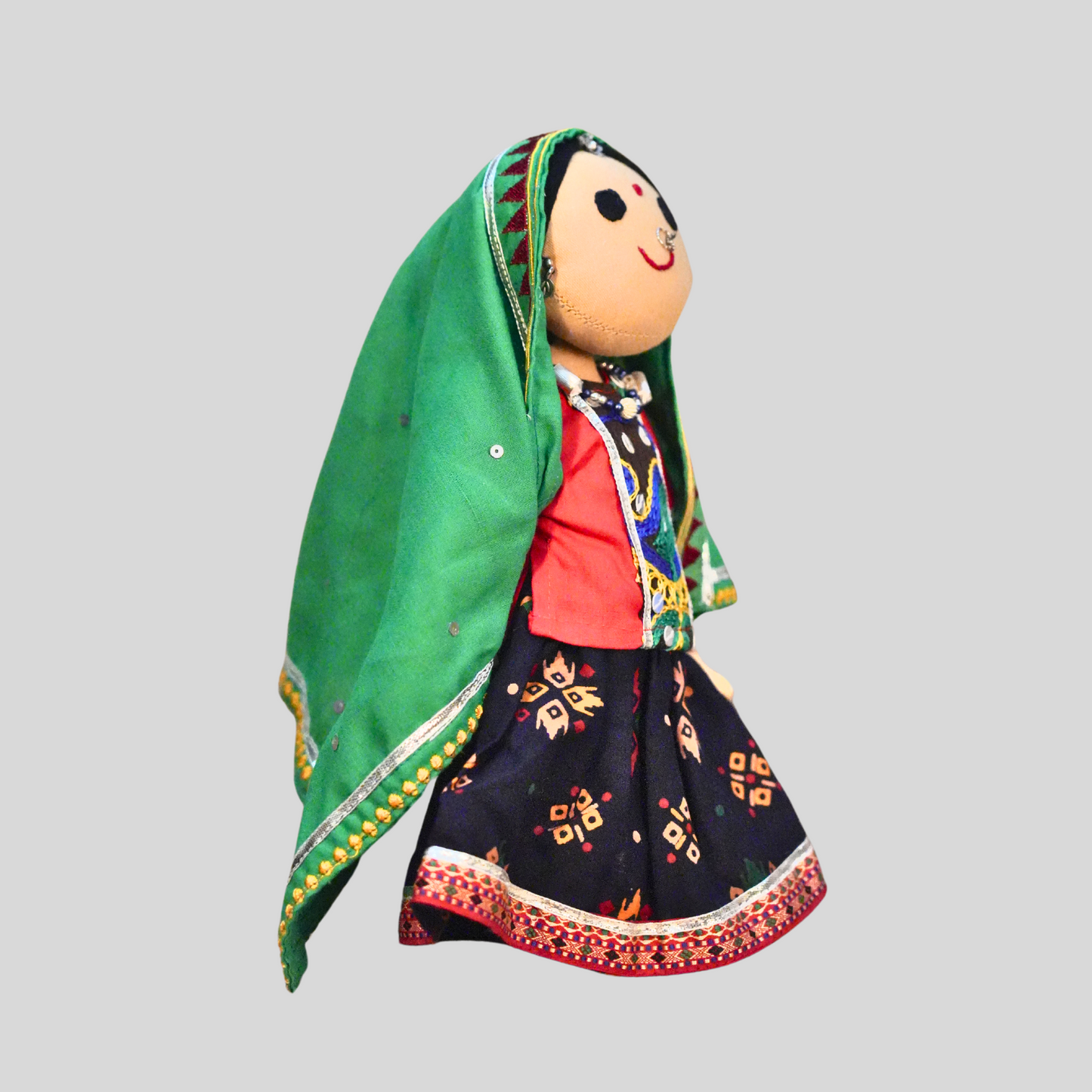 KOKILA BEN - Traditional Gujarati Handmade Fabric Doll