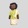MUTHU (Veshti Sattai) - Traditional South Indian Handmade Fabric Doll