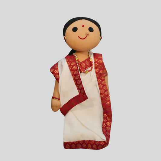 MUNMUN (Aatpoure) - Traditional Bengali Handmade Fabric Doll