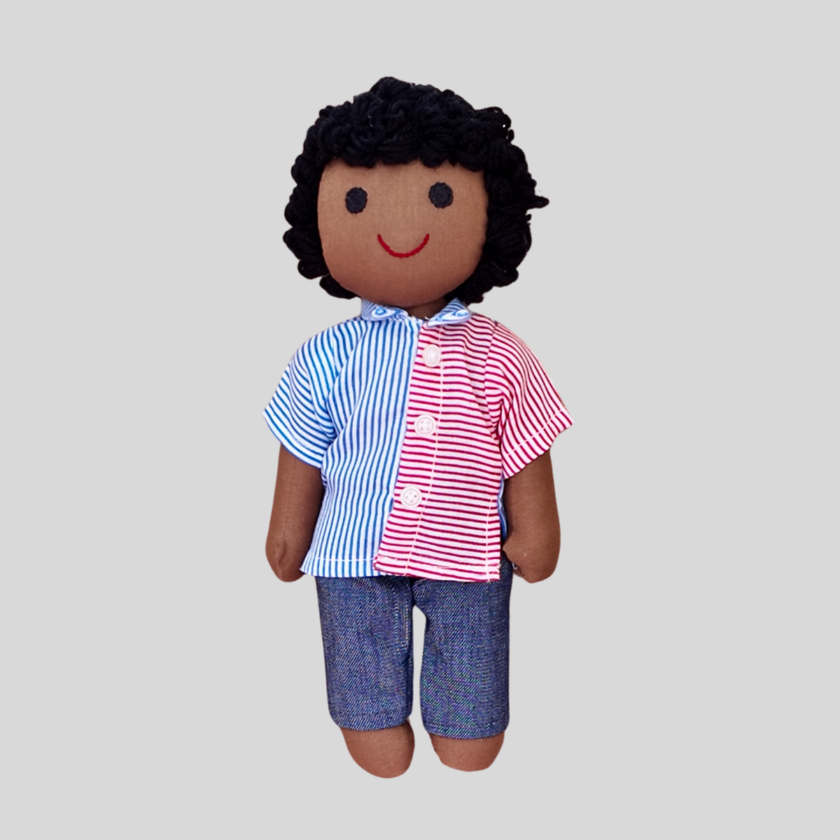 ARJUN (Casual Jeans and Shirt) – Your Child's Trustable Buddy Handmade Fabric Doll