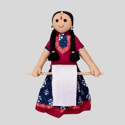 KANNAMMA (Paavadai Sattai) – The Charming and Functional Handmade Fabric Doll