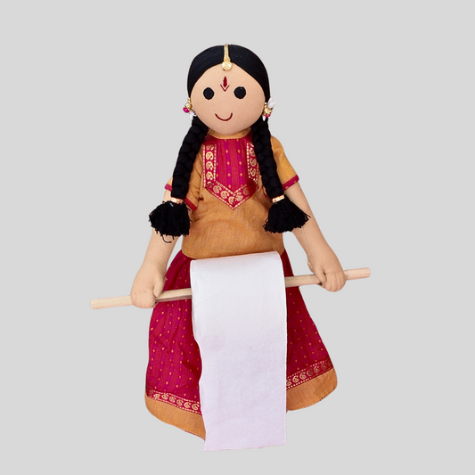 KANNAMMA (Paavadai Sattai) – The Charming and Functional Handmade Fabric Doll