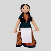 KANNAMMA (Paavadai Sattai) – The Charming and Functional Handmade Fabric Doll (Tissue/Towel holder doll)