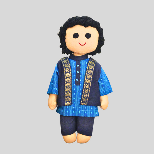 KHANNA (Kurta Pyjama) - Traditional North Indian Handmade Fabric Doll
