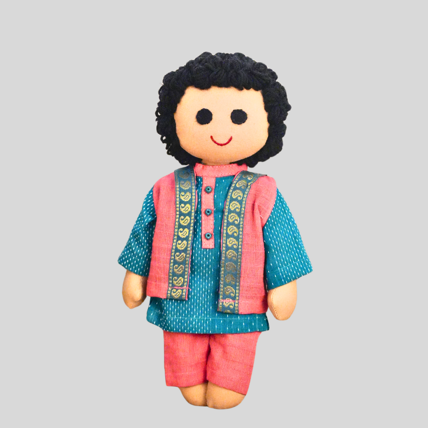 KHANNA (Kurta Pyjama) - Traditional North Indian Handmade Fabric Doll