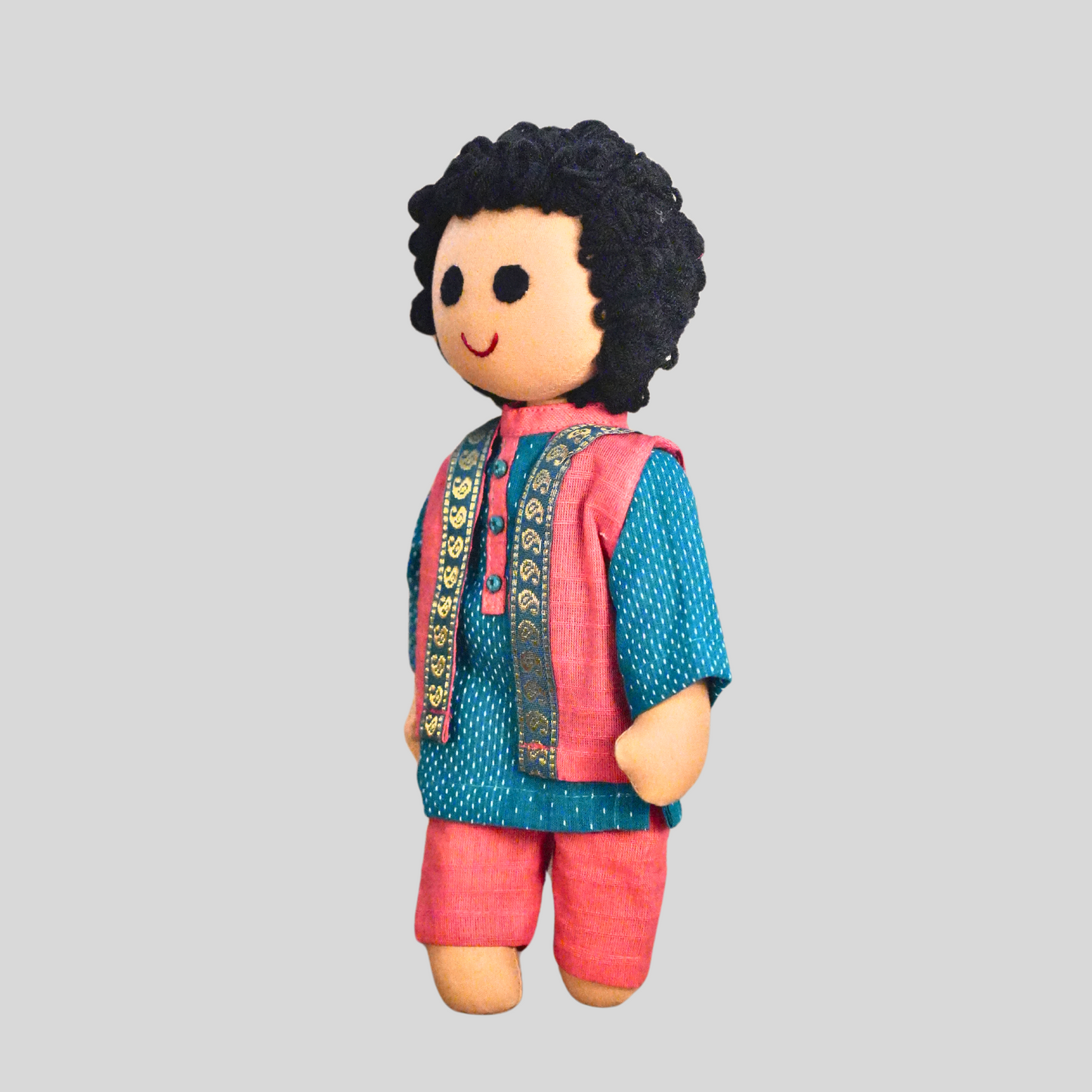 KHANNA (Kurta Pyjama) - Traditional North Indian Handmade Fabric Doll