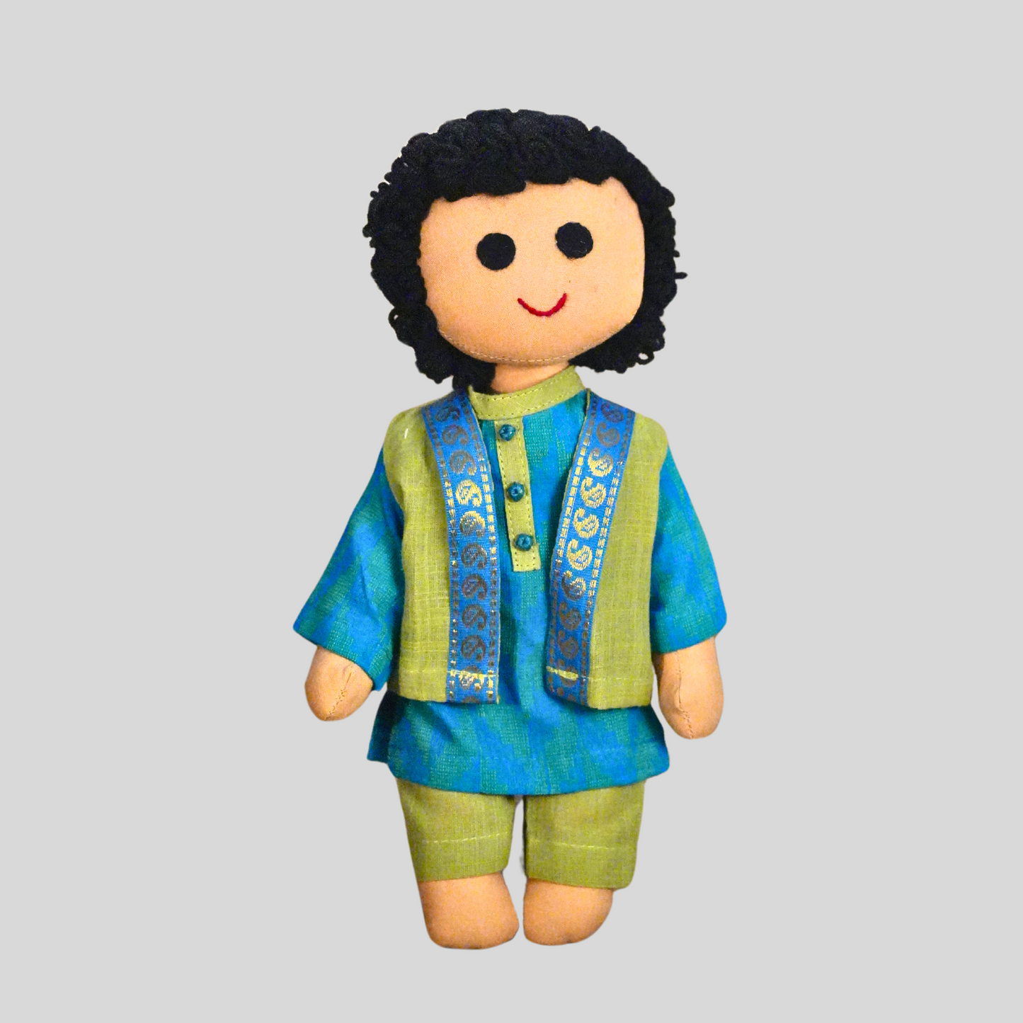 KHANNA (Kurta Pyjama) - Traditional North Indian Handmade Fabric Doll