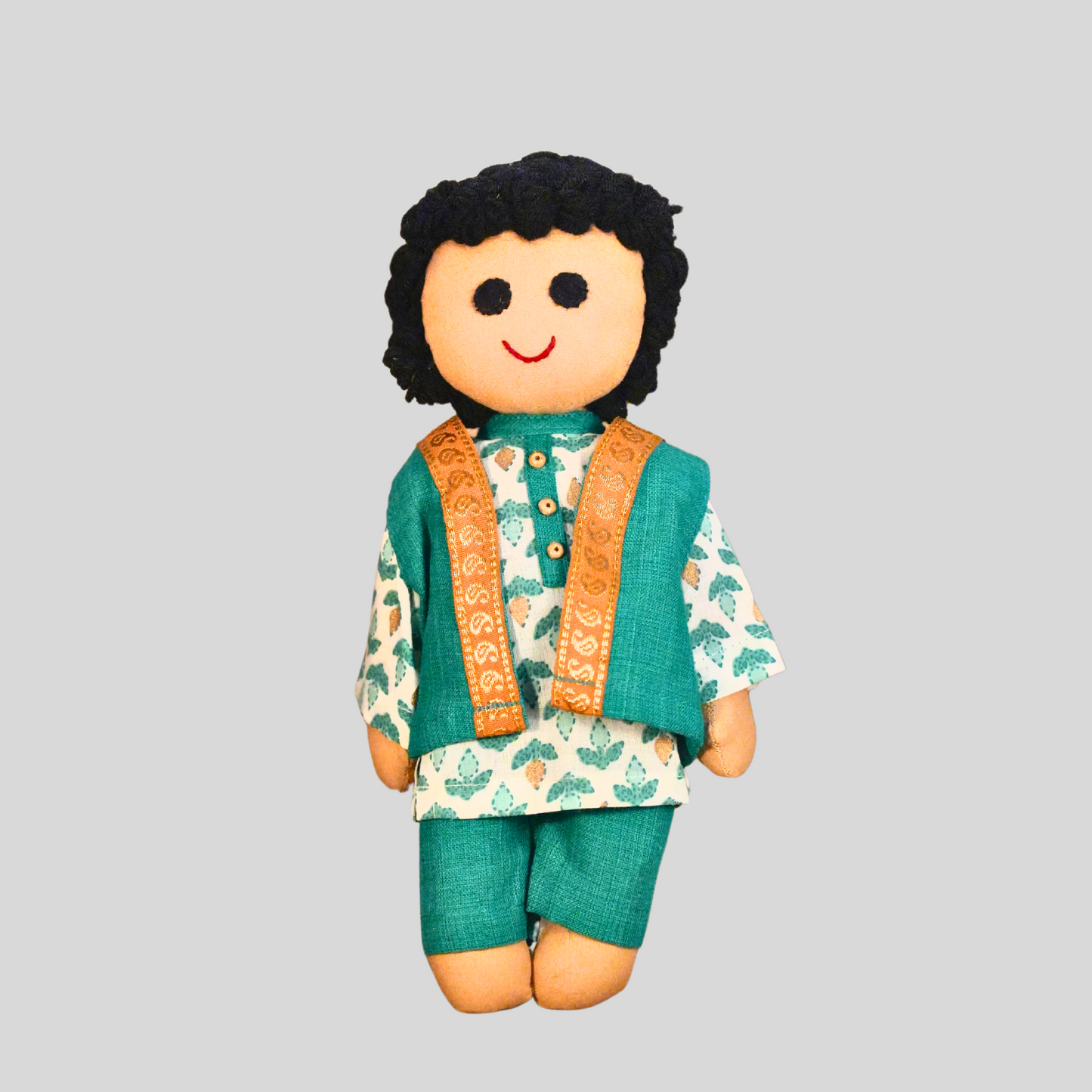KHANNA (Kurta Pyjama) - Traditional North Indian Handmade Fabric Doll