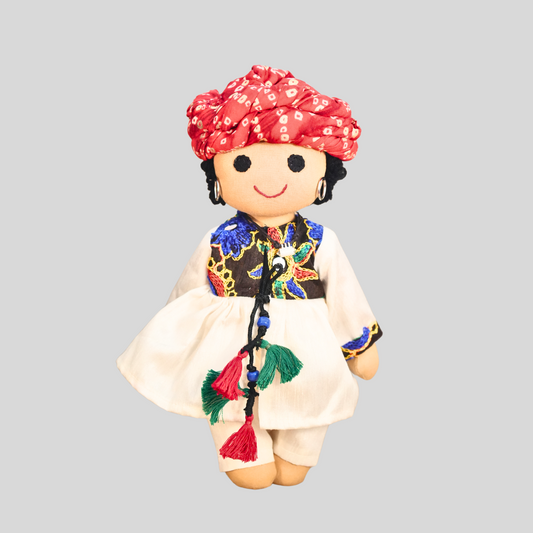 NARAIN BHAI (Kediyun) - Traditional Gujarati Handmade Fabric Doll