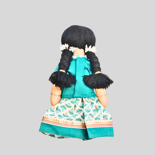 KANMANI (Pavadai Sattai) - Traditional Tamil Nadu Handmade Fabric Doll