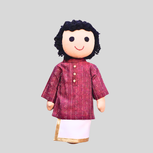 Bharath – The Classic Kurta and Veshti Doll