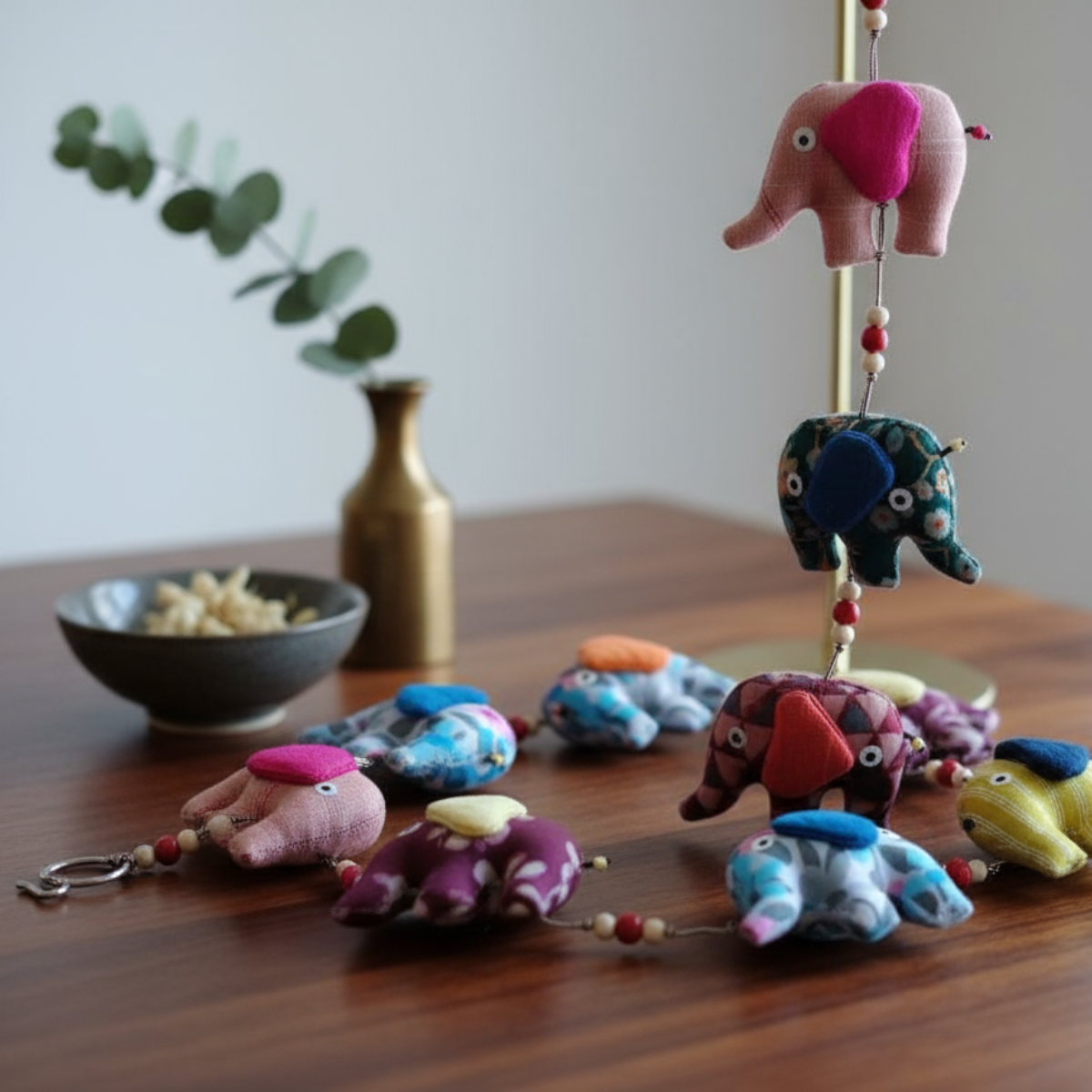 Printed elephant strings/ hangings