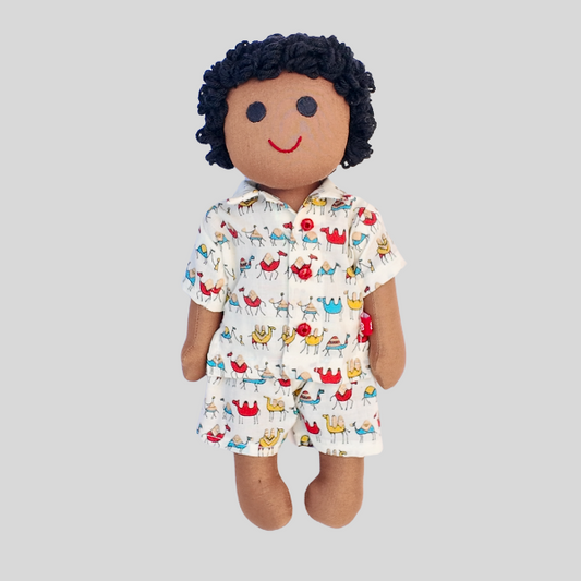 ARJUN (Co-ords) – Your Child's Trustable Buddy Handmade Fabric Doll