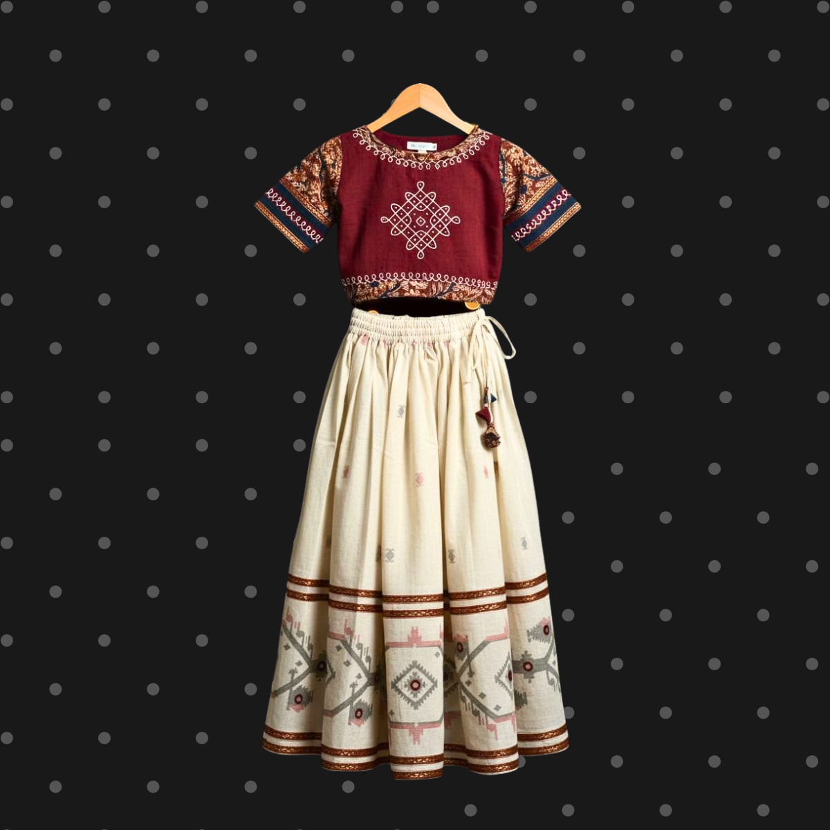 Karuna- Gentle strength, quiet grace, a heart that gives (Top & Bottom)