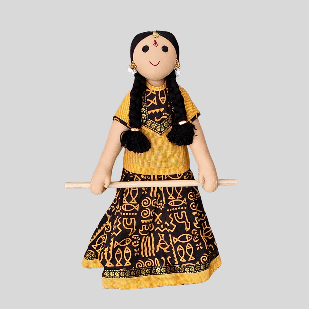 KANNAMMA (Paavadai Sattai) – The Charming and Functional Handmade Fabric Doll