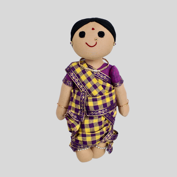 AMBUJAM MAAMI (Madisar) - Traditional Tamil Brahmin Handmade Fabric Doll