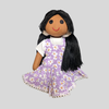MEENU (Summer Frock) – Long Hair Dress-Up Doll for Styling & Imaginative Play (Handmade Fabric Doll)