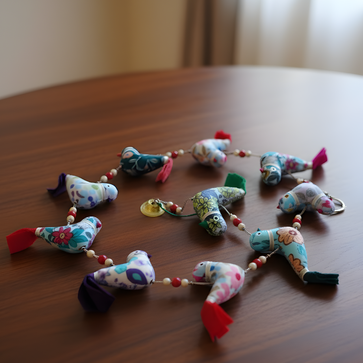 Printed bird strings/ hangings