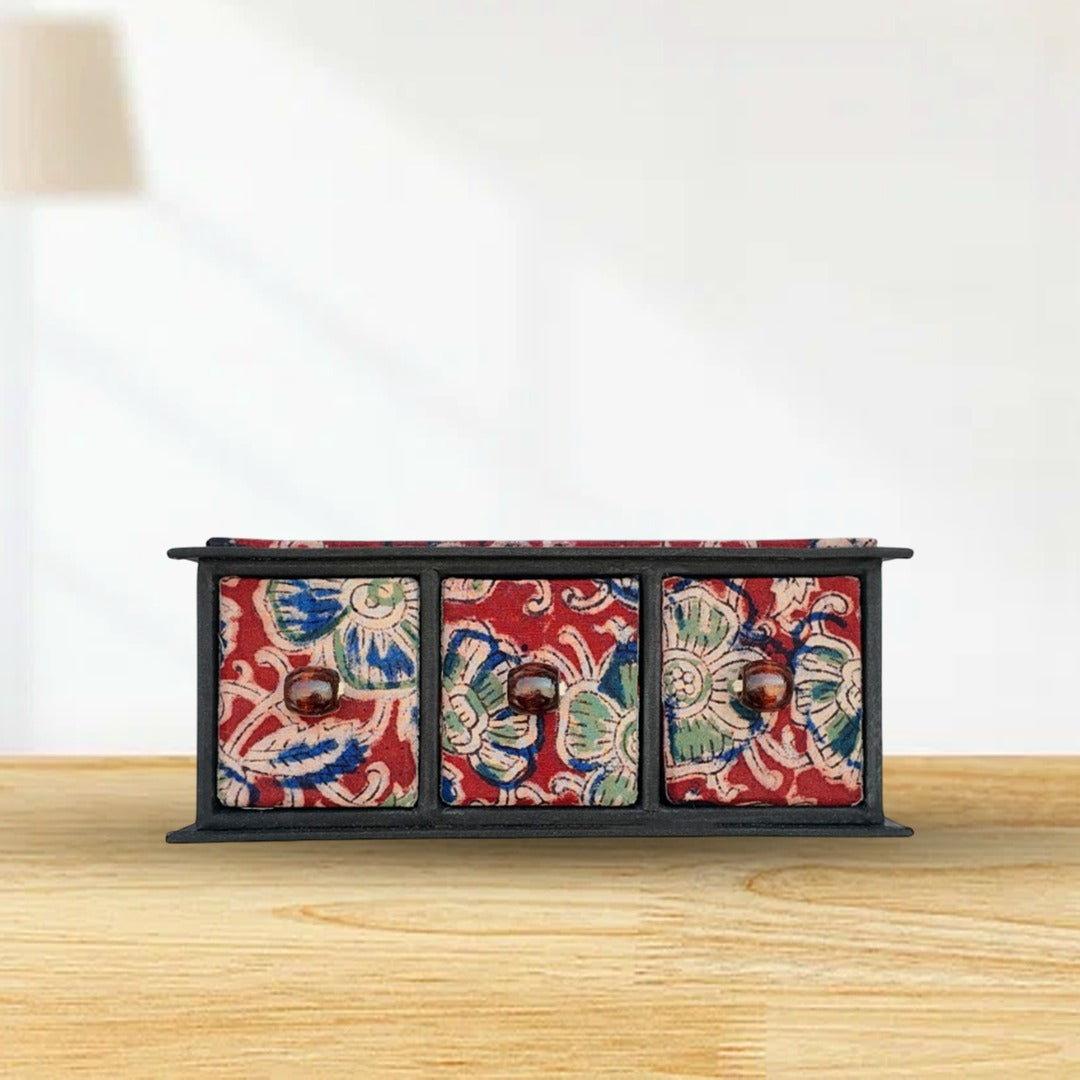 Handcrafted Triple Chest Drawer / Organizer / Storage box