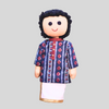 Bharath – The Classic Kurta and Veshti Doll
