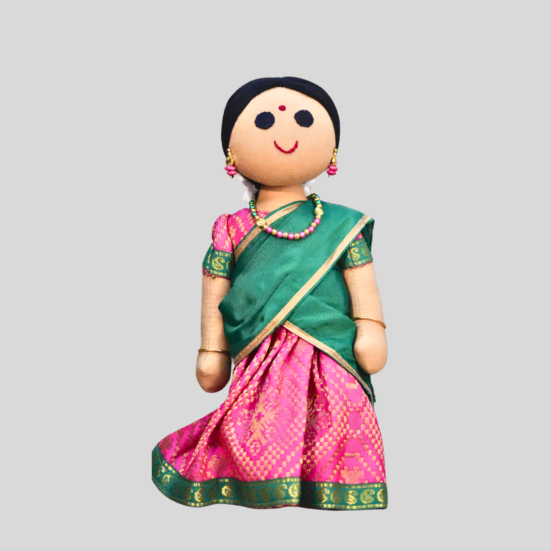 RADHA (Half Saree) - Traditional Southern Handmade Fabric Doll