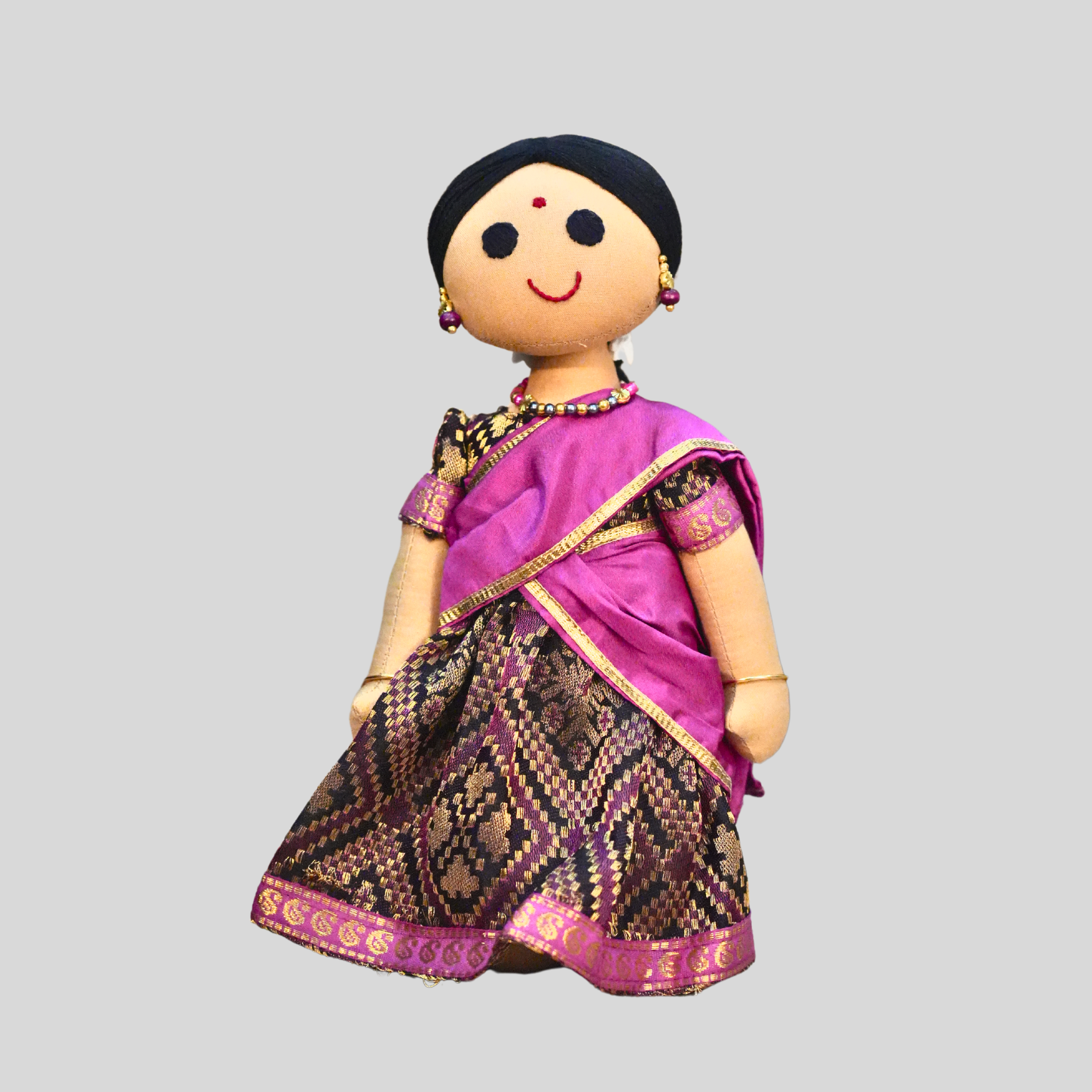 RADHA (Half Saree) - Traditional Southern Handmade Fabric Doll