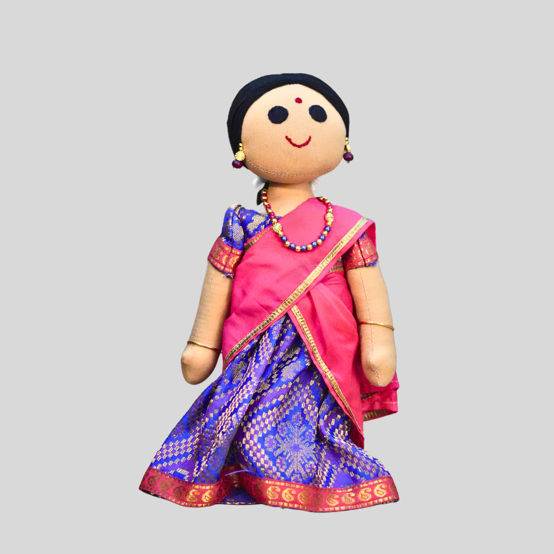 RADHA (Half Saree) - Traditional Southern Handmade Fabric Doll
