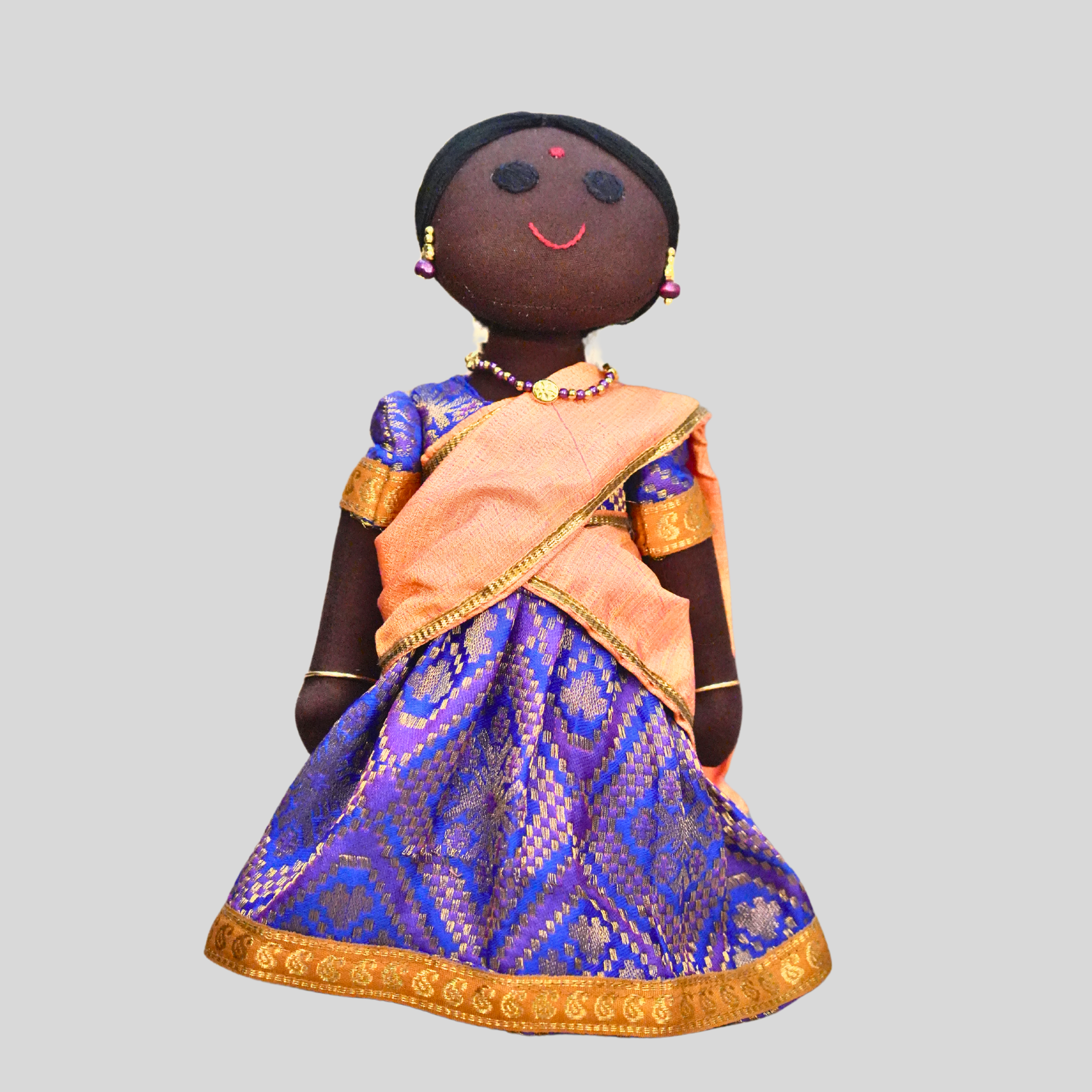 RADHA (Half Saree) - Traditional Southern Handmade Fabric Doll