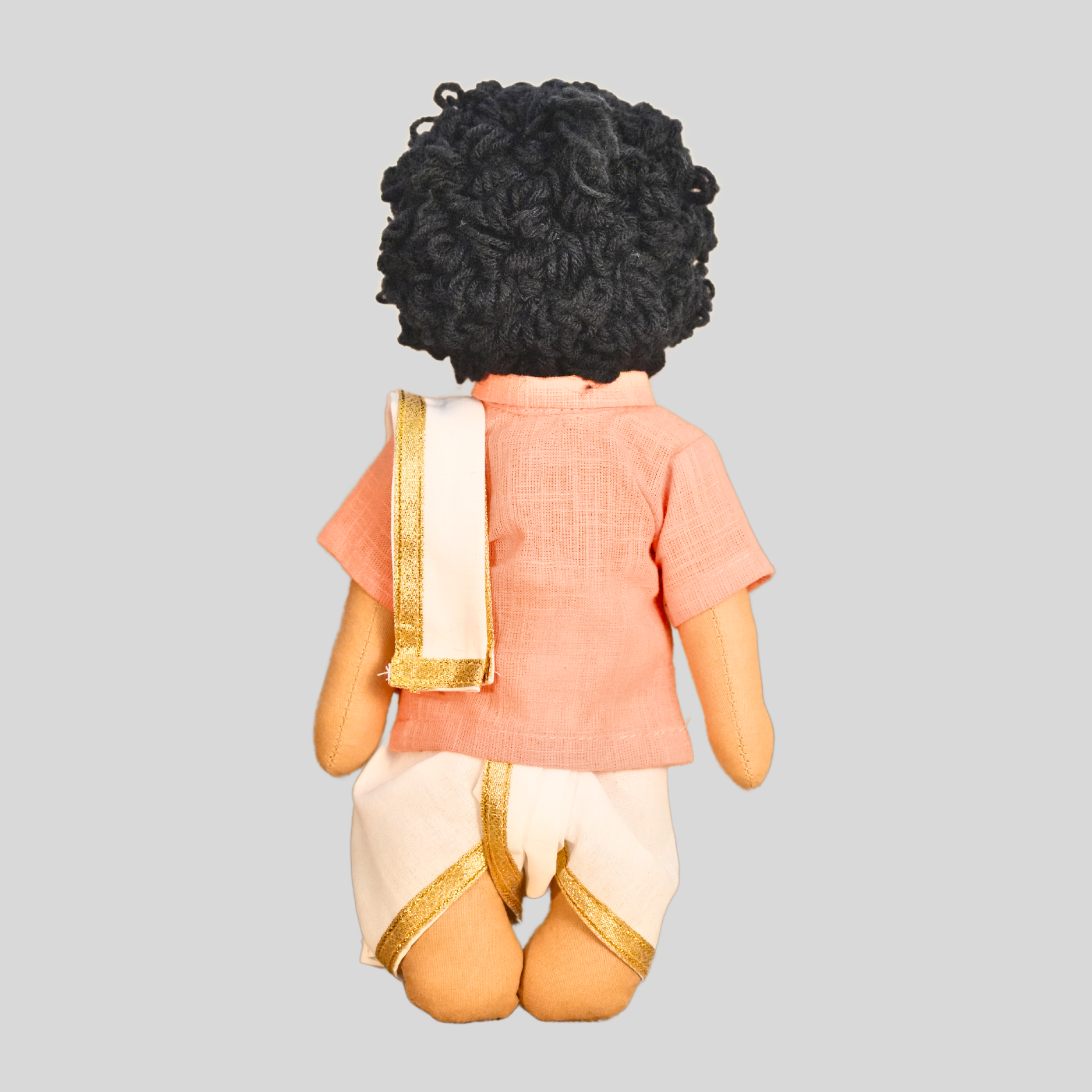 PATTU MAMA (Panchakacham) - Traditional Tamil Brahmin Handmade Fabric Doll
