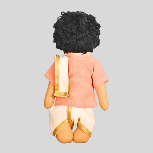 PATTU MAMA (Panchakacham) - Traditional South Indian Brahmin Doll