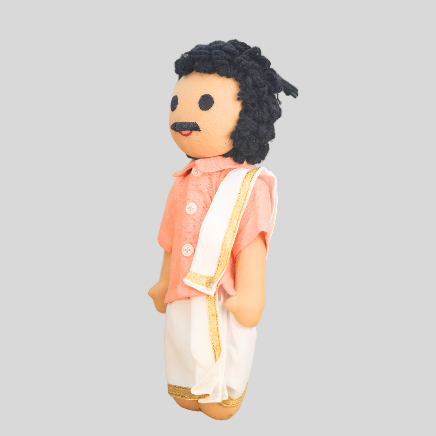 PATTU MAMA (Panchakacham) - Traditional South Indian Brahmin Doll