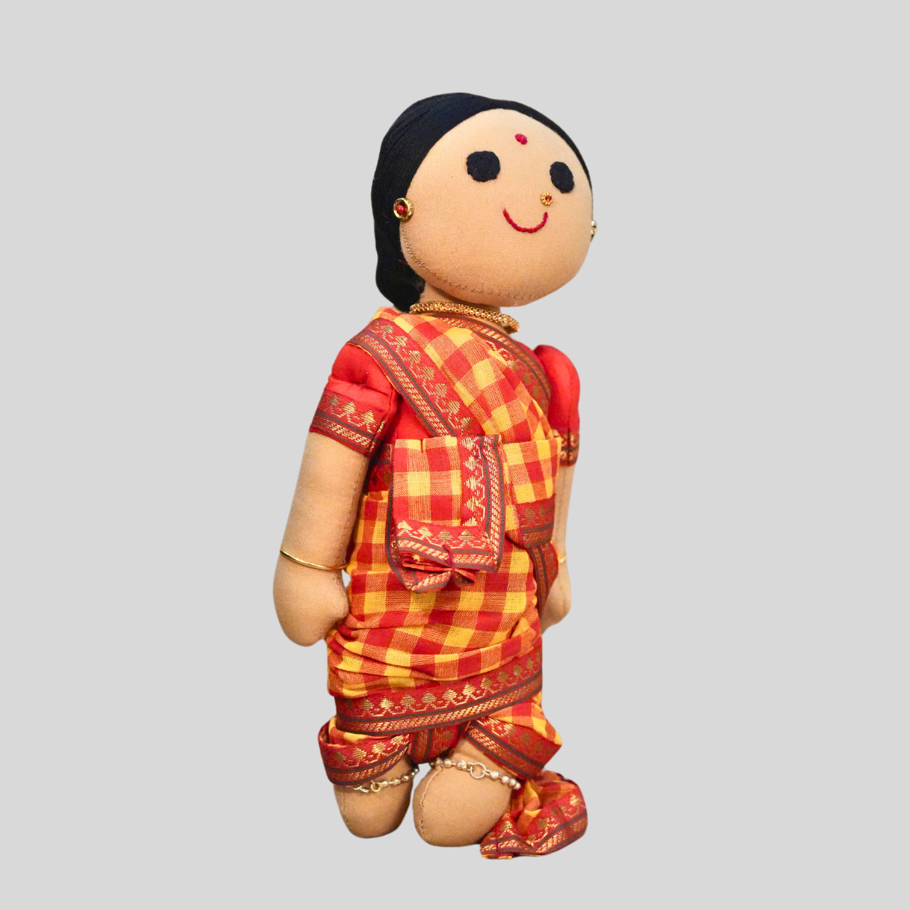 AMBUJAM MAAMI (Madisar) - Traditional Tamil Brahmin Handmade Fabric Doll