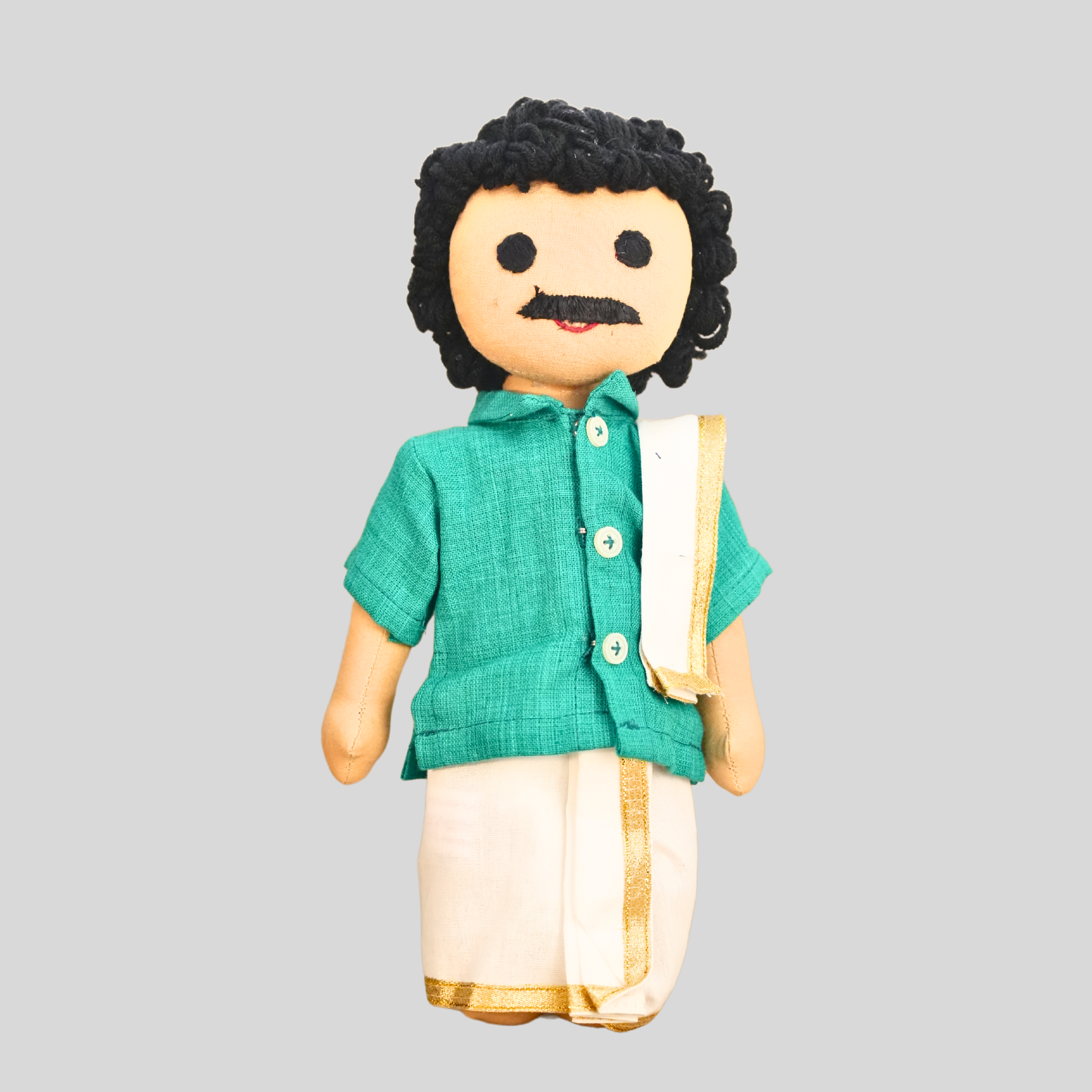 PATTU MAMA (Panchakacham) - Traditional Tamil Brahmin Handmade Fabric Doll