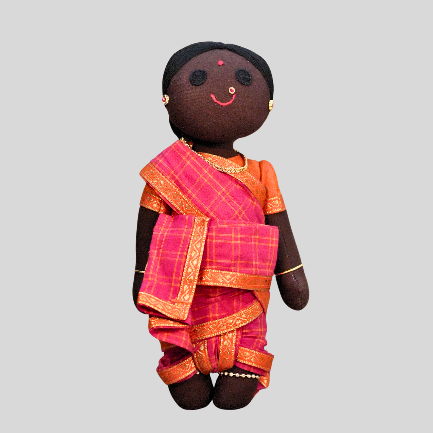 AMBUJAM MAAMI (Madisar) - Traditional Tamil Brahmin Doll