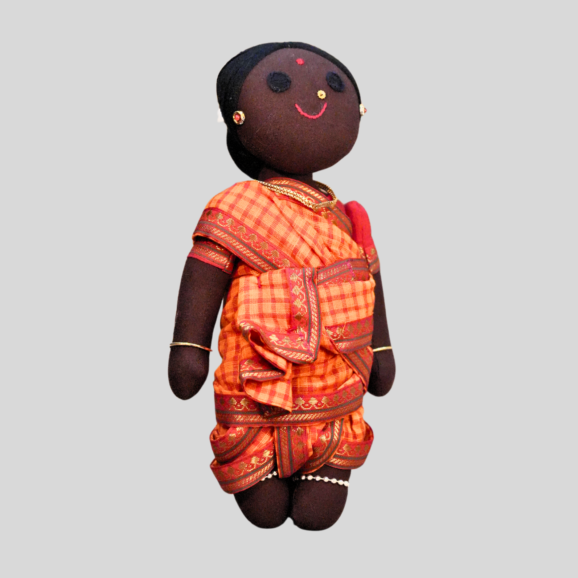 AMBUJAM MAAMI (Madisar) - Traditional Tamil Brahmin Handmade Fabric Doll