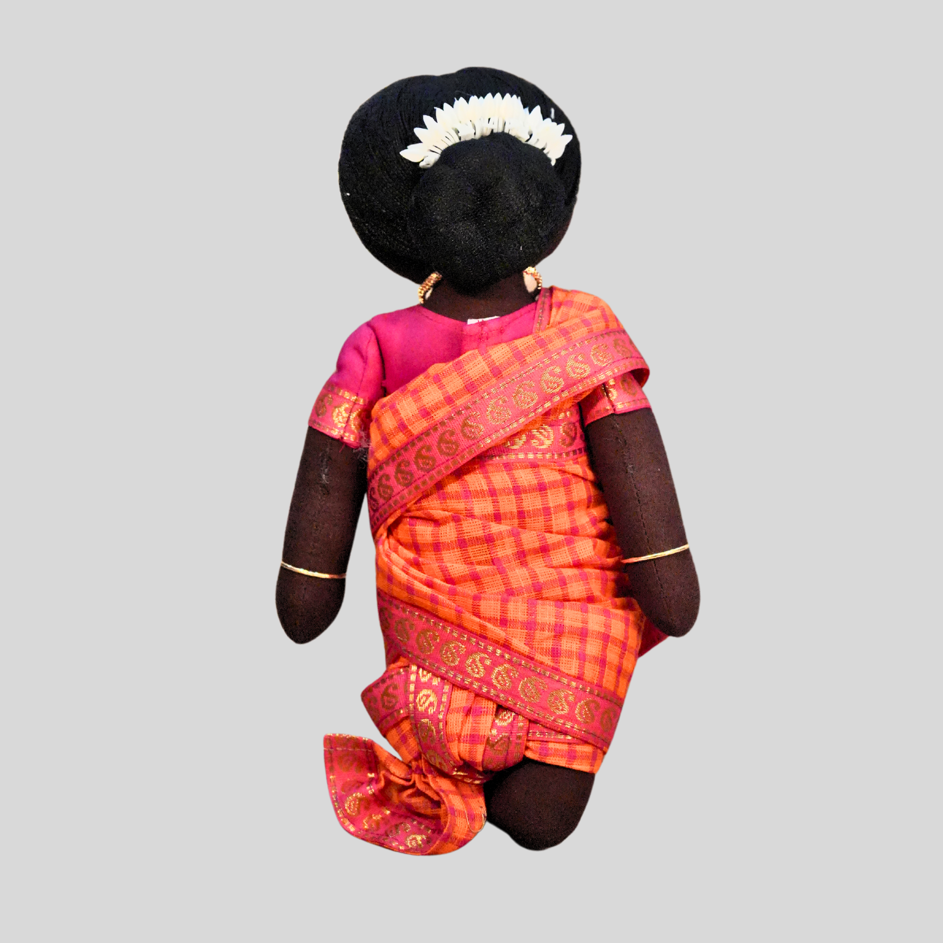 AMBUJAM MAAMI (Madisar) - Traditional Tamil Brahmin Handmade Fabric Doll