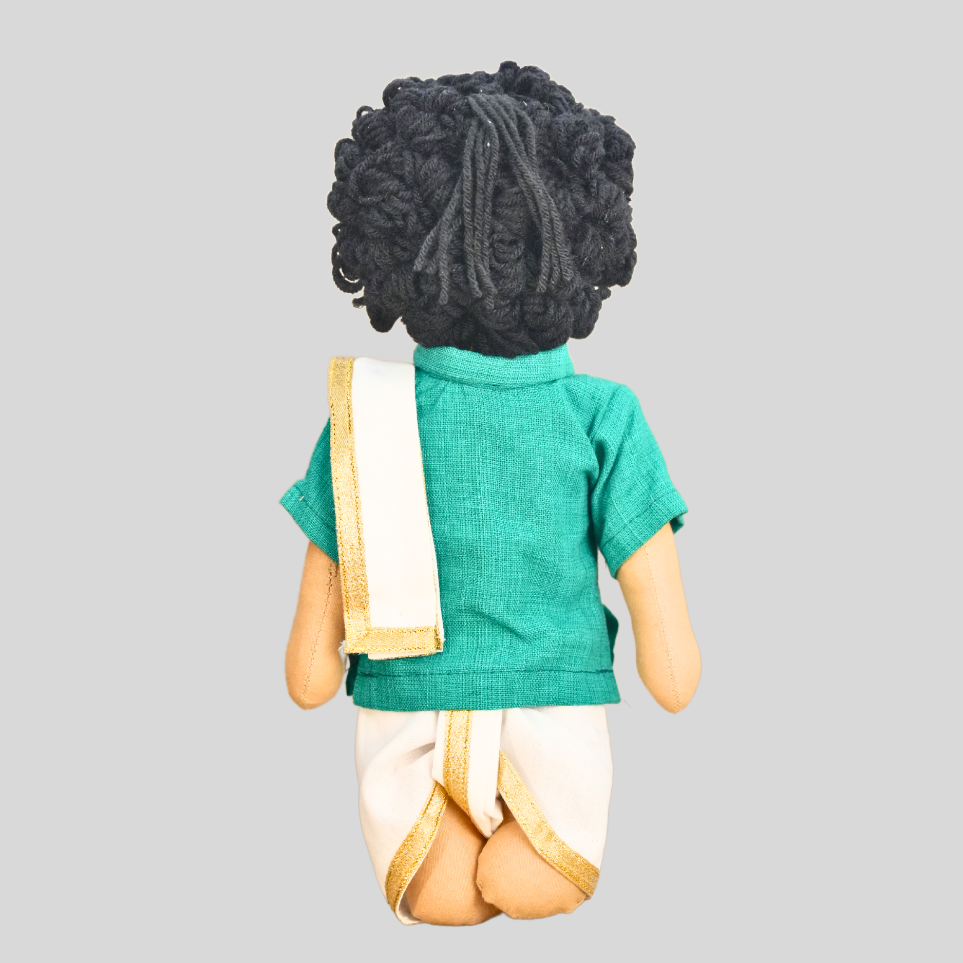 PATTU MAMA (Panchakacham) - Traditional Tamil Brahmin Handmade Fabric Doll
