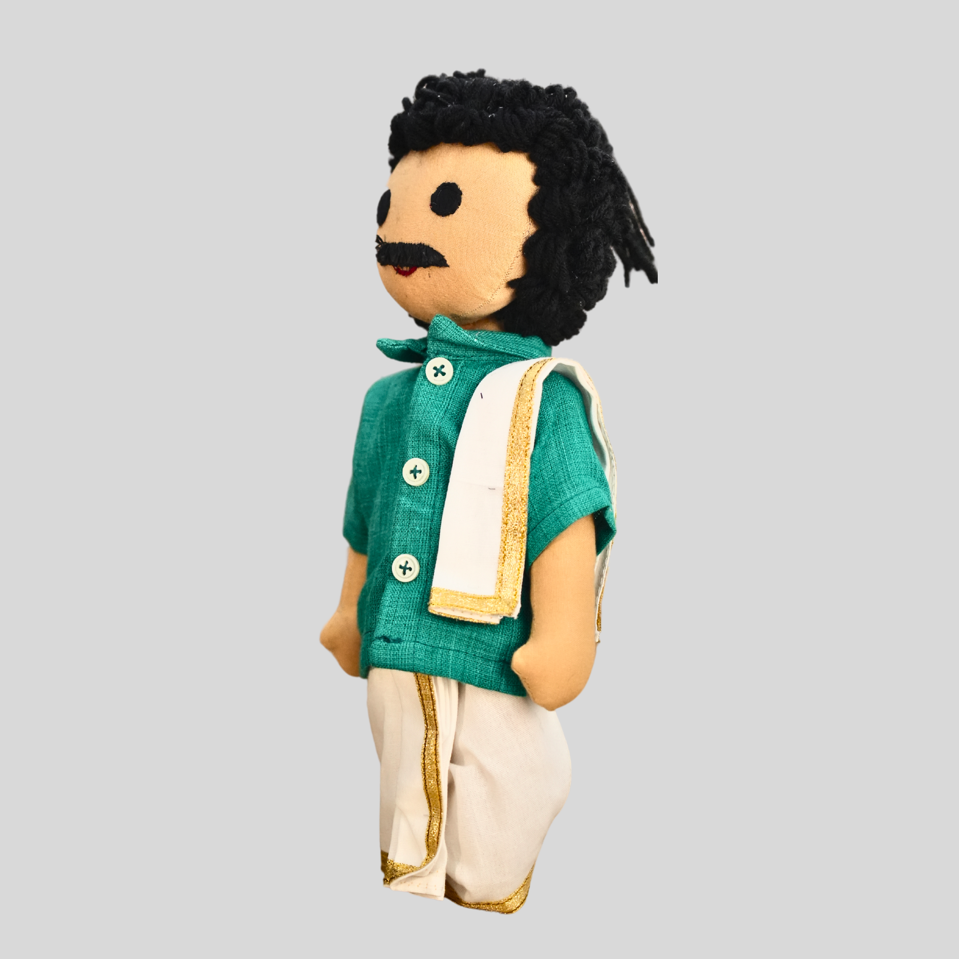 PATTU MAMA (Panchakacham) - Traditional Tamil Brahmin Handmade Fabric Doll