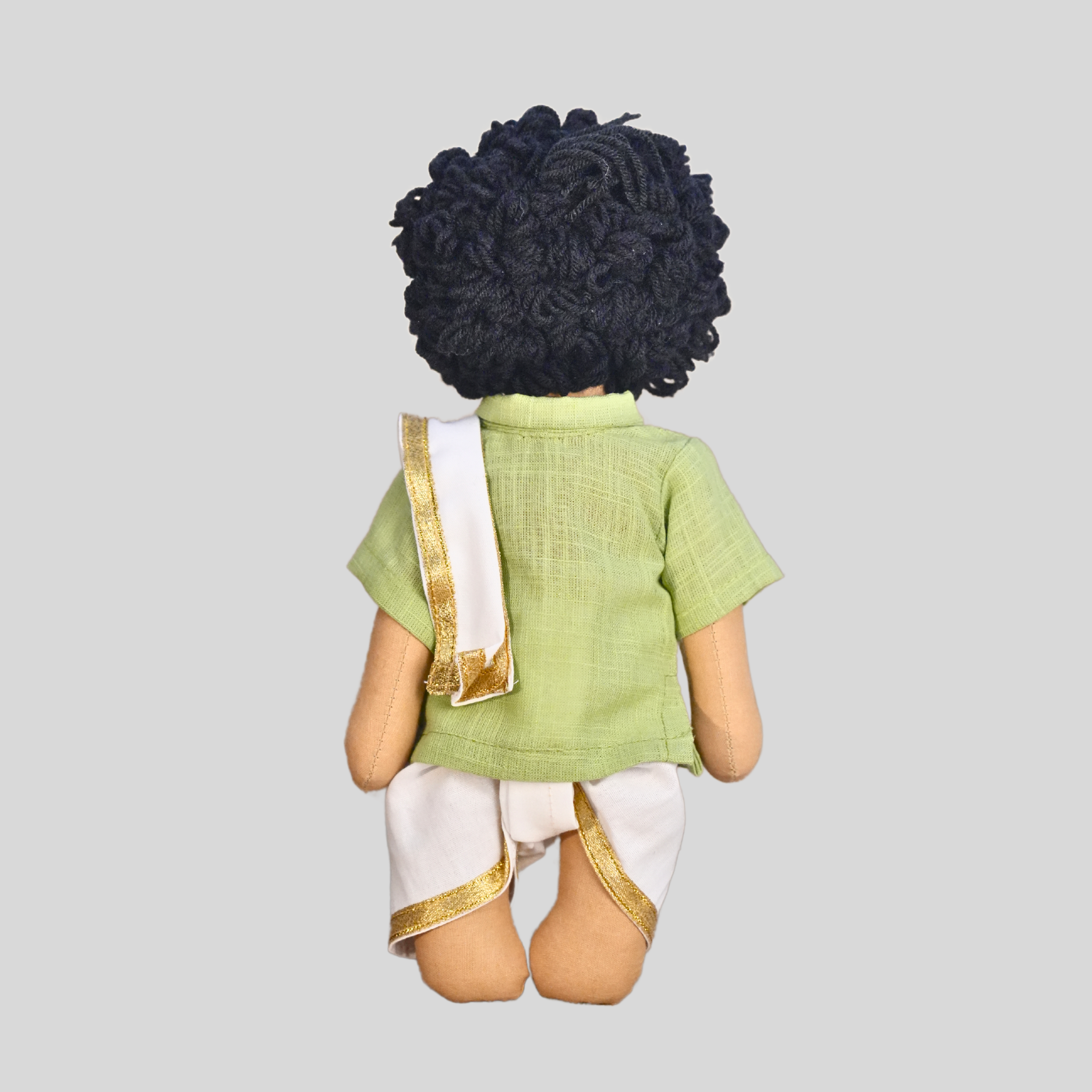 PATTU MAMA (Panchakacham) - Traditional Tamil Brahmin Handmade Fabric Doll
