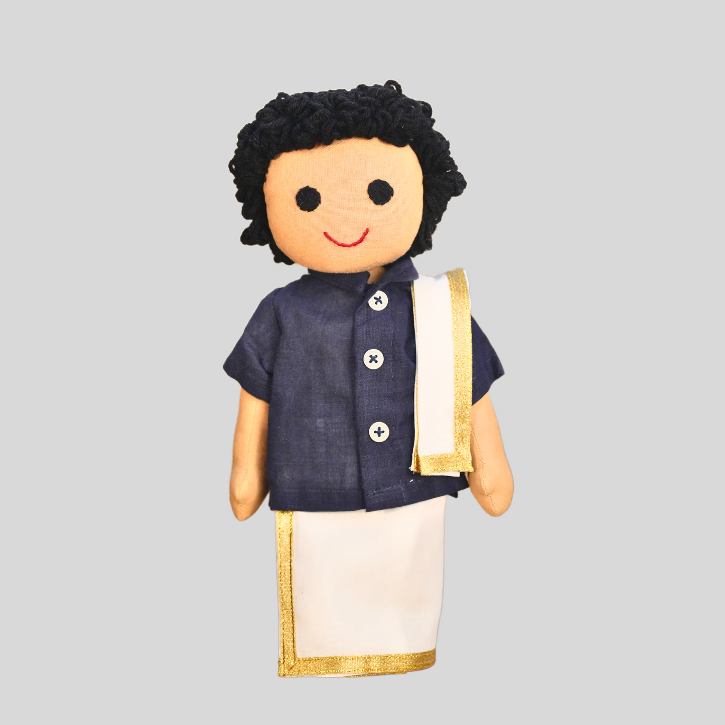 MUTHU (Veshti Sattai) - Traditional South Indian Doll