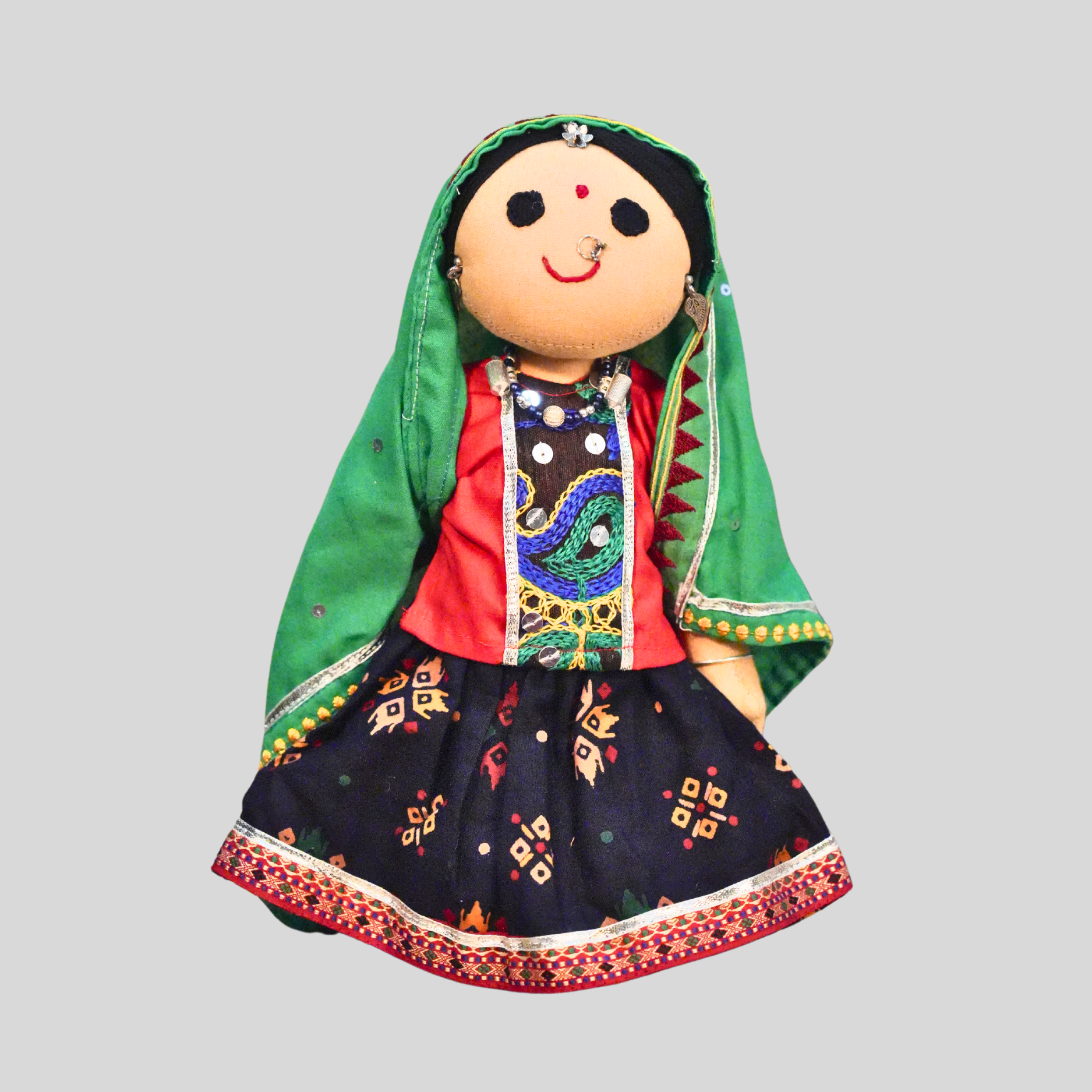KOKILA BEN - Traditional Gujarati Handmade Fabric Doll
