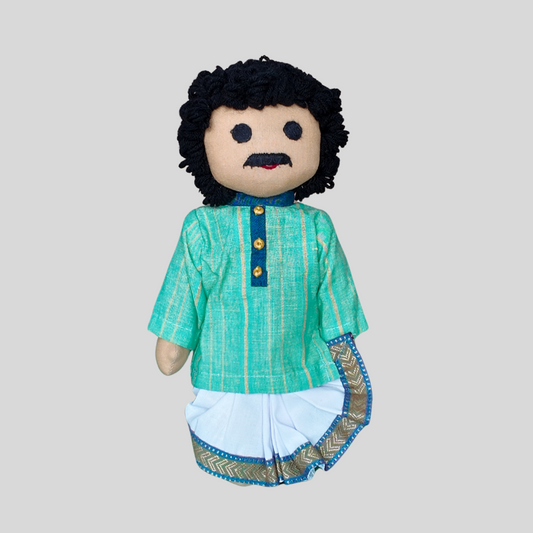 BINOY (Pleated Dhoti) - Traditional Bengali Doll