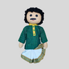 BINOY (Pleated Dhoti) - Traditional Bengali Handmade Fabric Doll