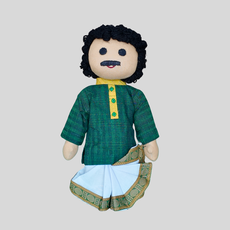 BINOY (Pleated Dhoti) - Traditional Bengali Doll