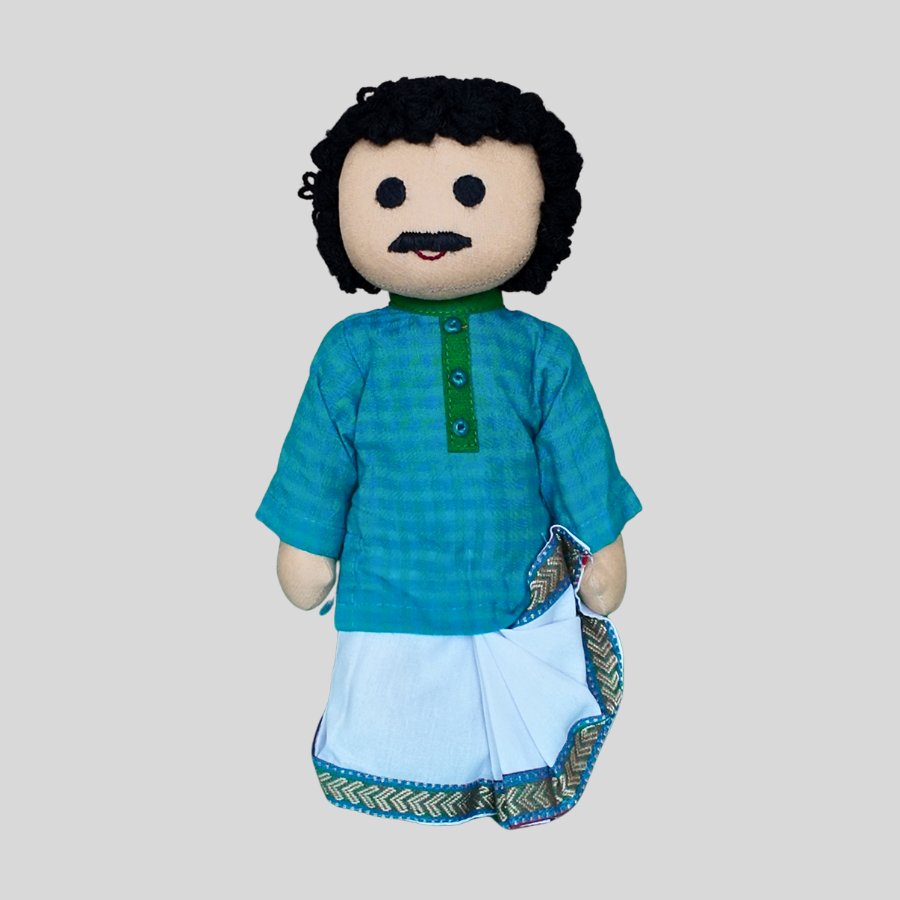 BINOY (Pleated Dhoti) - Traditional Bengali Doll