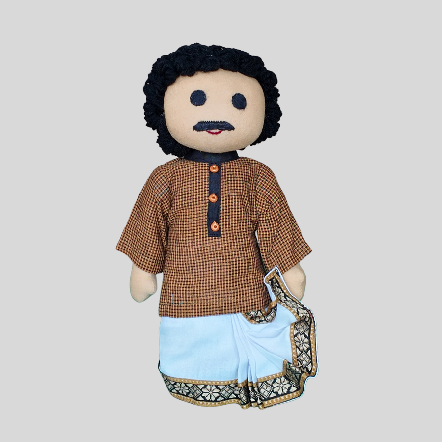 BINOY (Pleated Dhoti) - Traditional Bengali Doll