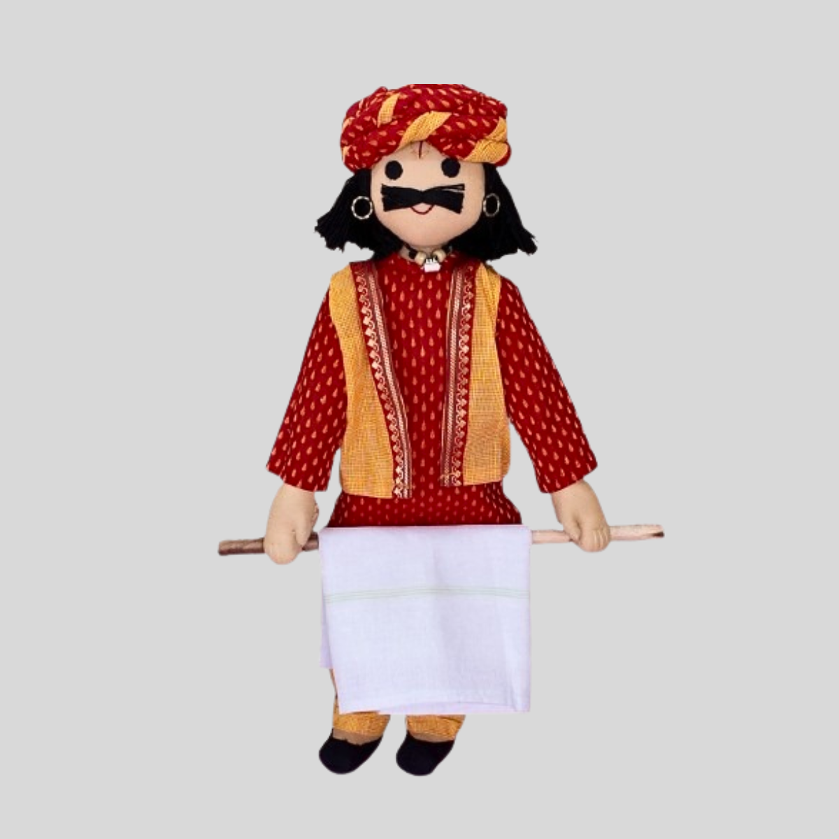 KANNAPPA – The Cheerful and Functional Handmade Fabric Doll (Tissue/towel holder doll)